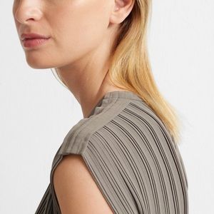 Club Monaco Crinkle Pleat Midi Dress